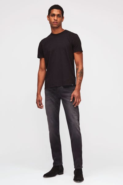 7 For All Mankind - Slimmy Tapered Luxe Performance Plus Washed Black