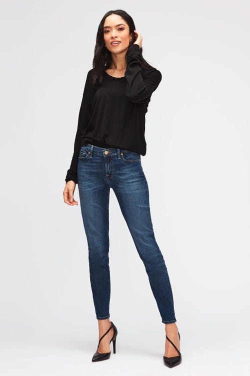 7 For All Mankind - The Skinny Crop Bair Duchess