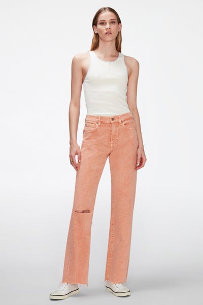 TESS TROUSER COLORED MANKIND WITH DIY CUT TERRA