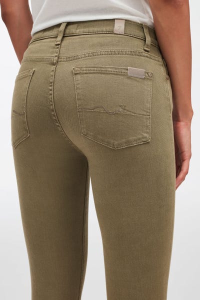  HW SKINNY COLORED STRETCH WITH EMBELLISHED SQUIGGLE SAGE 